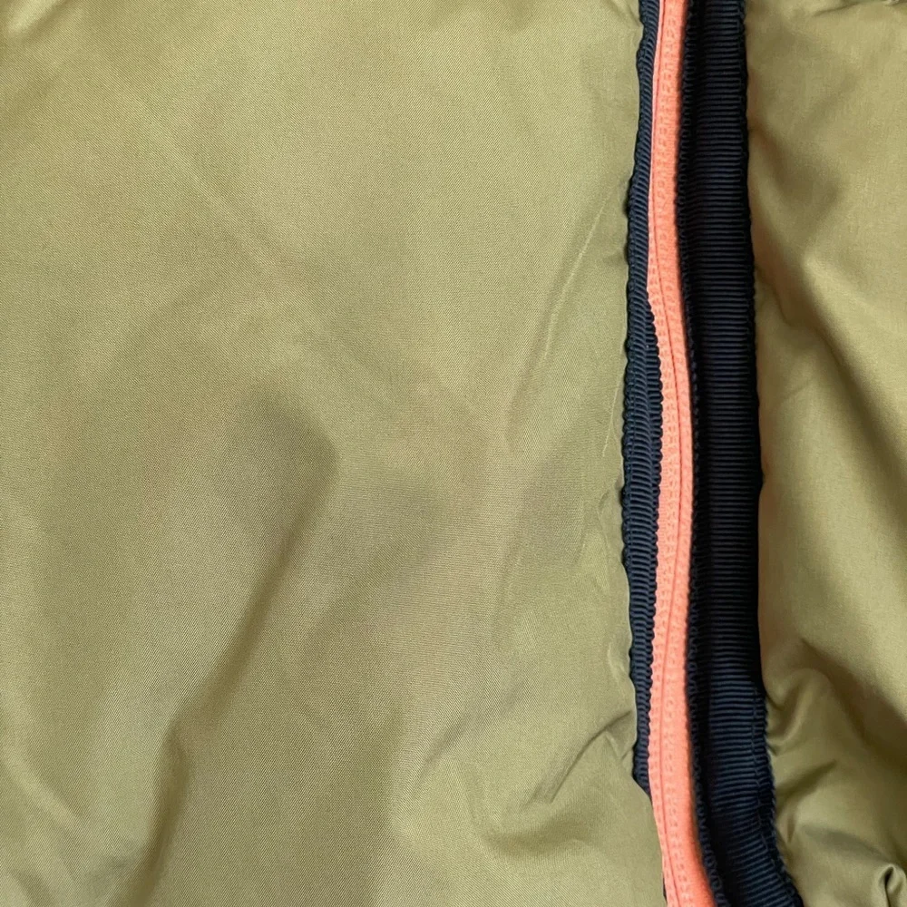 Girls Gymboree Olive, Green and Melon, Hooded Parka Size 11/12
